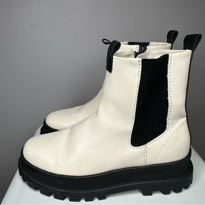 Zara Kids Contrasting Elastic Gored Ankle Boots